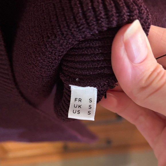 Chic Long Sleeve Maroon Dress - Picture 4 of 6